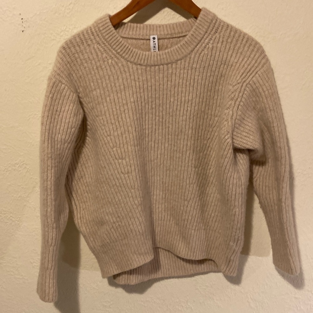 Athleta size small wool blend tan sweater